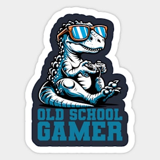 Old School Gamer - Dinosaur Sticker